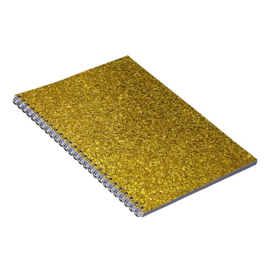 Gold Glitter Pattern Notitieboek (Rechterzijde)
