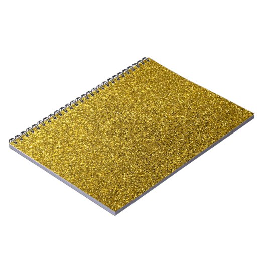 Gold Glitter Pattern Notitieboek (Linkerzijde)