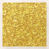 Gold Glitter Pattern Onderzetter (Voorkant)