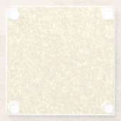 Gold Glitter Pattern Onderzetter (Achterkant)