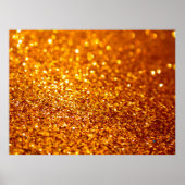 Gold Glitter Pattern Poster (Voorkant)