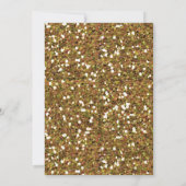 Gold Glitter Pensioen Partij Kaart (Achterkant)
