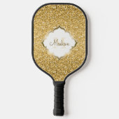 Gold Glitter Pickleball Paddle (Achterkant)