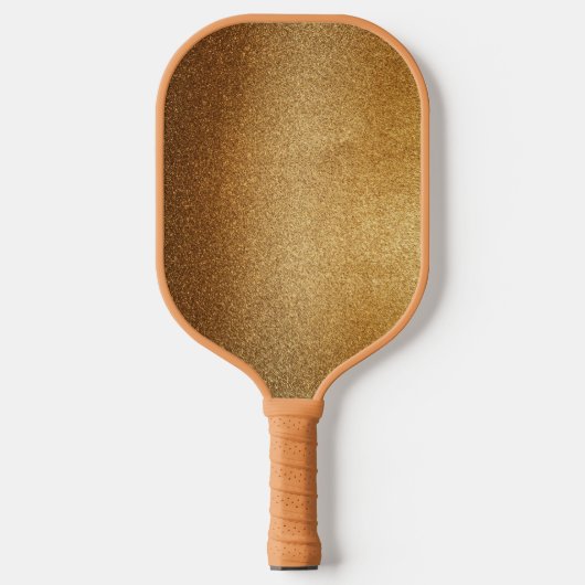 Gold Glitter Pickleball Paddle (Voorkant)