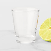 Gold Glitter Pineapple Bachelorette Party Shot Glas (Links)