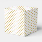 Gold Glitter Polka Dots Pattern Bedankdoosjes (Achterkant)