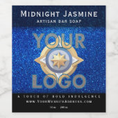 Gold Glitter Professional Makers Product Labels Wijn Etiket (Enkel label)