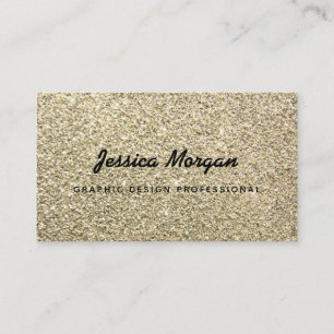 Gold Glitter Professionele Visitekaartjes