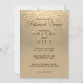 Gold Glitter - repetitief diner Kaart (Voorkant)