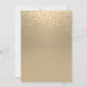 Gold Glitter - repetitief diner Kaart (Achterkant)