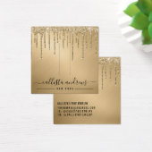 Gold Glitter-schijven Haar Clip Display Kaart (Bureau)