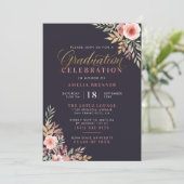 Gold Glitter Script Afstuderen Celebration Party Kaart (Staand voorkant)