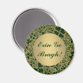 Gold Glitter Shamrocks Magneet (Voorkant / Achterkant)