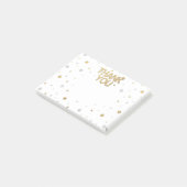 Gold Glitter Silver Print Confetti Hartelijk dank Post-it® Notes (Schuin)