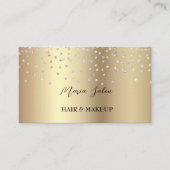 Gold glitter Silver waterverf Visitekaartje (Voorkant)