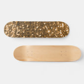 Gold Glitter Skateboard (Horizontaal)