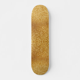 Gold Glitter Skateboard