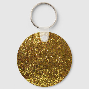 Gold Glitter Sleutelhanger