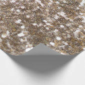 Gold Glitter Sparking Glam Girly Glitzy Cadeaupapier (Hoek)