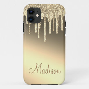 Gold Glitter Sparkle Bling Glam iPhone 11 Hoesje