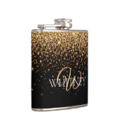 Gold Glitter Sparkle Elegant Luxury Texture Heupfles (Rechts)