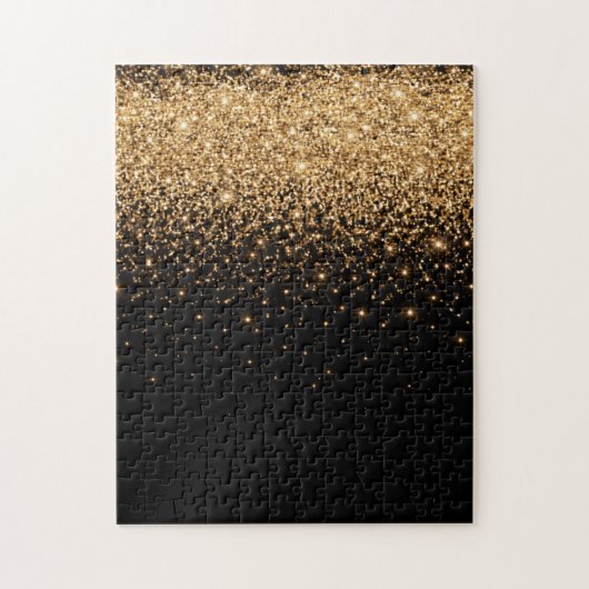 Gold Glitter Sparkle Elegant Luxury Texture Legpuzzel (Verticaal)