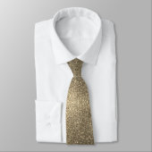 Gold Glitter Sparkles Professional Groom Best Man Stropdas (Gebonden)