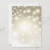 Gold Glitter Sparkles Wedding Kaart (Achterkant)
