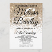 Gold Glitter Sparkles White Programs Programma (Voorkant)