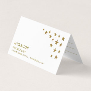 Gold Glitter Stars Appointment Card Visitekaartjes