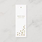Gold Glitter Stars, Gift Labels (Voorkant)
