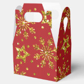 Gold Glitter Stars & Snowflakes Bedankdoosjes (Geopend)