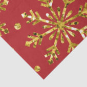 Gold Glitter Stars & Snowflakes Tissuepapier (Detail)