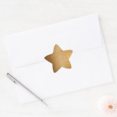 Gold Glitter  Ster Sticker (Envelop)