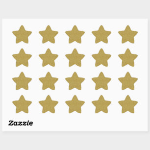 Gold Glitter Ster Sticker