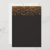 Gold Glitter Surprise 100th Birthday Invitation Kaart (Achterkant)