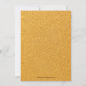 Gold Glitter SURPRISE Birthday Invitations (Achterkant)
