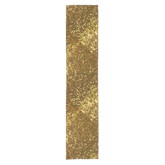 Gold Glitter Table Runner Korte Tafelloper (Voorkant)