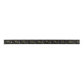 Gold Glitter Text Hair Pattern Lint (Voorkant)