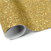 Gold Glitter Texture Cadeaupapier (Rol Hoek)