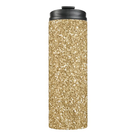 Gold Glitter Thermosbeker (Voorkant)