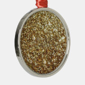 Gold Glitter to Customize Metalen Ornament (Rechts)
