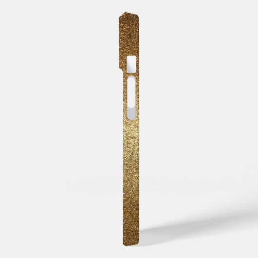 Gold Glitter Unicorn Hoesje-Mate iPhone Case (Achterkant / Links)