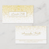 Gold Glitter Visitekaartje (Voorkant / Achterkant)