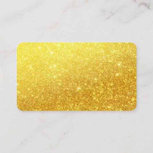 Gold Glitter Visitekaartjes – Elegant Script (Achterkant)