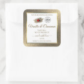 Gold Glitter White Product Labels Ladybug Voeg Log (Tas)