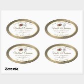Gold Glitter White Product Labels Ladybug Voeg Log (Vel)