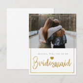 Gold glitter zal je zijn als mijn briefkaart (Voorkant / Achterkant)