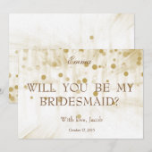 Gold Glitter zal mijn uitnodiging zijn (Voorkant / Achterkant)