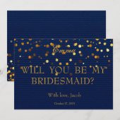 Gold Glitter zal mijn uitnodiging zijn (Voorkant / Achterkant)